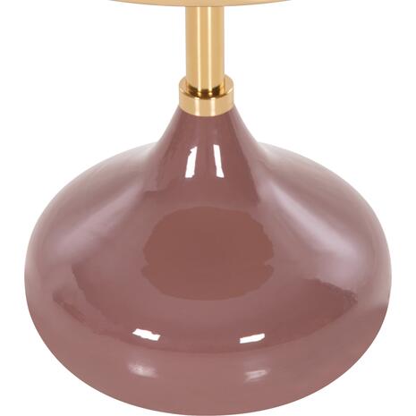 ΤΡΑΠΕΖΙ ΒΟΗΘΗΤΙΚΟ ΣΤΡΟΓΓΥΛΟ UTRI HM4241.06 ΜΕΤΑΛΛΟ ΣΕ ΣΟΜΟΝ-ΜΠΕΖ Φ46x46,5Υεκ.