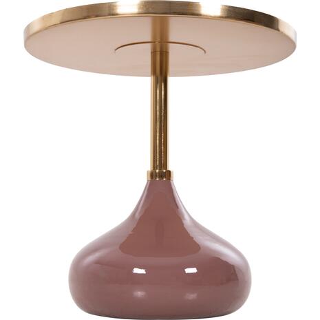 ΤΡΑΠΕΖΙ ΒΟΗΘΗΤΙΚΟ ΣΤΡΟΓΓΥΛΟ UTRI HM4241.06 ΜΕΤΑΛΛΟ ΣΕ ΣΟΜΟΝ-ΜΠΕΖ Φ46x46,5Υεκ.