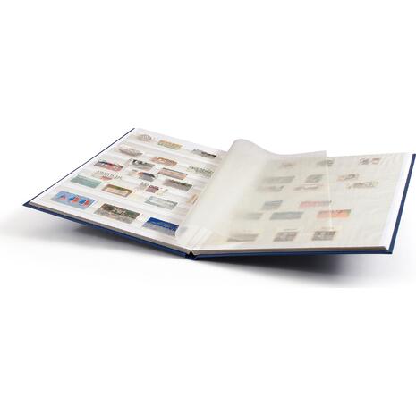 Άλμπουμ γραμματοσήμων Leuchtturm Basic 331380 Α4 με 16 λευκές σελίδες - Μπλε εξώφυλλο