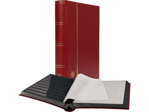 Άλμπουμ γραμματοσήμων Leuchtturm Basic 330026 Α4 με 64 μαύρες σελίδες - Κόκκινο εξώφυλλο