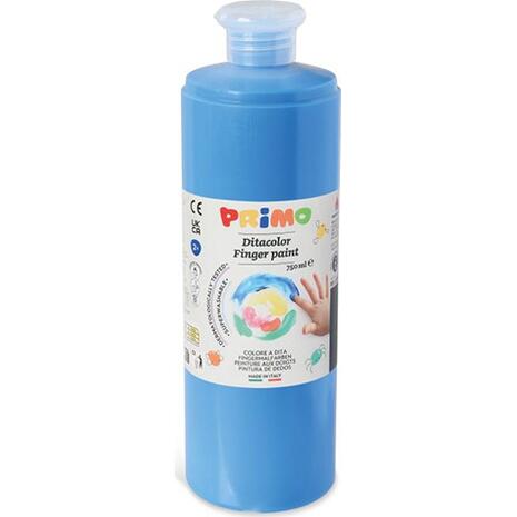 Δακτυλομπογιά CMP Primo Finger Paint σε μπουκάλι 750ml 501 Cyan