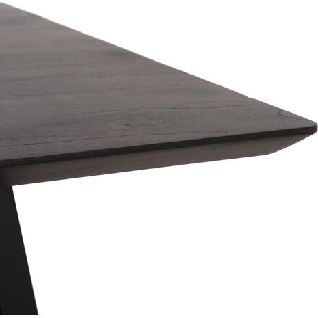 ΤΡΑΠΕΖΙ ΤΡΑΠΕΖΑΡΙΑΣ ΤΕΤΡΑΓΩΝΟ FRANTZ HM9458.02 MINDI ΞΥΛΟ ΜΑΥΡΟ 80x80x78Yεκ.