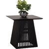 ΤΡΑΠΕΖΙ ΤΡΑΠΕΖΑΡΙΑΣ ΤΕΤΡΑΓΩΝΟ FRANTZ HM9458.02 MINDI ΞΥΛΟ ΜΑΥΡΟ 80x80x78Yεκ.