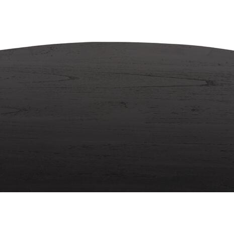 ΤΡΑΠΕΖΙ ΤΡΑΠΕΖΑΡΙΑΣ ΣΤΡΟΓΓΥΛΟ FRANTZ HM9388.02 ΜΑΣΙΦ ΞΥΛΟ MINDI BLACK Φ118x79Υεκ.