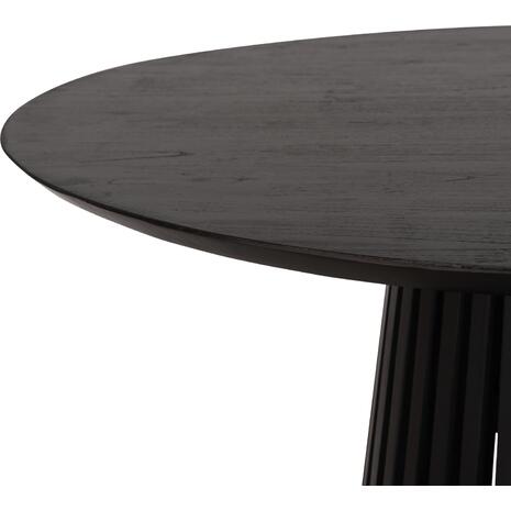 ΤΡΑΠΕΖΙ ΤΡΑΠΕΖΑΡΙΑΣ ΣΤΡΟΓΓΥΛΟ FRANTZ HM9388.02 ΜΑΣΙΦ ΞΥΛΟ MINDI BLACK Φ118x79Υεκ.