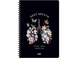 Τετράδιο σπιράλ 2 θεμάτων Next Deep Breathe 21x29cm