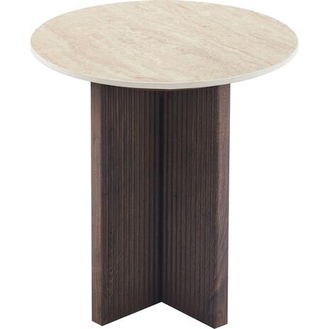 ΤΡΑΠΕΖΙ ΒΟΗΘΗΤΙΚΟ SKY HM18330 ΚΕΡΑΜΙΚΟ TOP ΟΨΗ ΤΡΑΒΕΡΤΙΝΑΣ-MDF ΒΑΣΗ ΚΑΦΕ Φ45x50Υεκ.