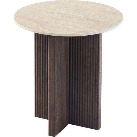 ΤΡΑΠΕΖΙ ΒΟΗΘΗΤΙΚΟ SKY HM18330 ΚΕΡΑΜΙΚΟ TOP ΟΨΗ ΤΡΑΒΕΡΤΙΝΑΣ-MDF ΒΑΣΗ ΚΑΦΕ Φ45x50Υεκ.