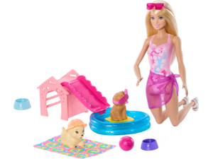 Barbie Pool Party Με Κουτάβια (JBF35)