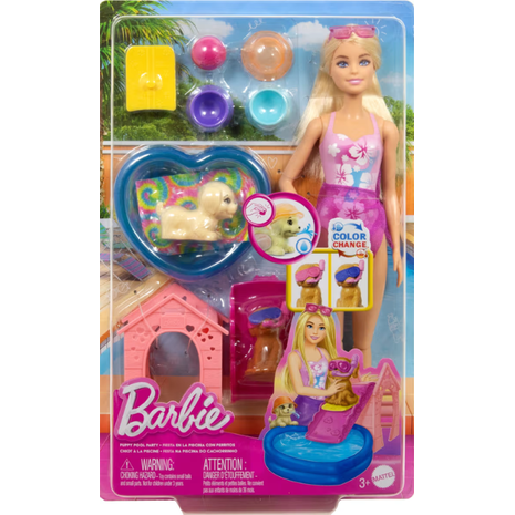 Barbie Pool Party Με Κουτάβια (JBF35)