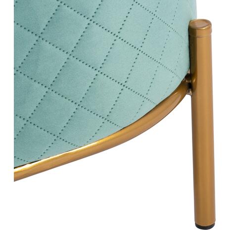 ΣΚΑΜΠΟ SINTA HM8638.07 ΑΠΟ ΦΥΣΤΙΚΙ ΒΕΛΟΥΔΟ ΜΕ ΧΡΥΣΗ ΒΑΣΗ 42x42x38Υ εκ.