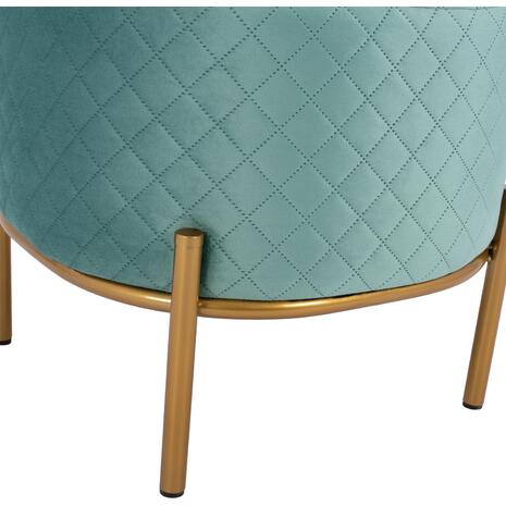 ΣΚΑΜΠΟ SINTA HM8638.07 ΑΠΟ ΦΥΣΤΙΚΙ ΒΕΛΟΥΔΟ ΜΕ ΧΡΥΣΗ ΒΑΣΗ 42x42x38Υ εκ.