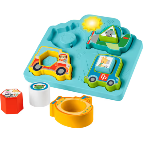 Fisher-Price Shapes And Sounds Παζλ Οχημάτων Με Σχήματα Και Ήχους