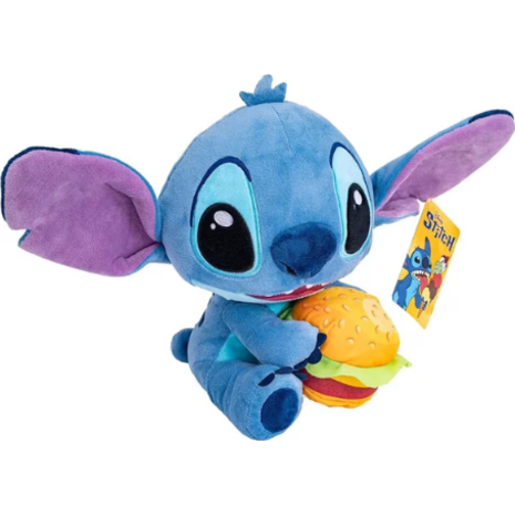 Λούτρινο Disney Stitch Με Burger 25εκ