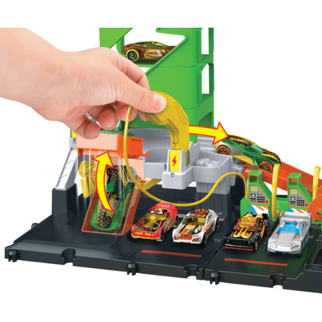 Hot Wheels Σταθμός Καυσίμων Πίστα Σταθμός Φόρτισης Οχημάτων (HTN79)