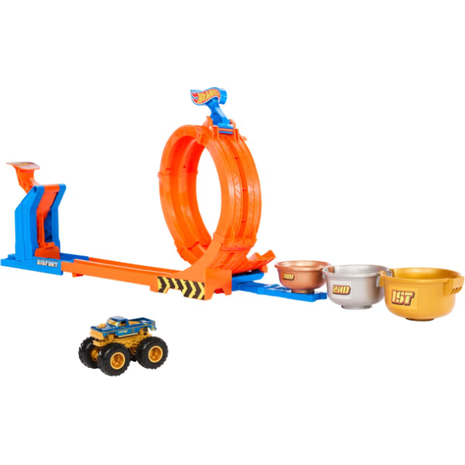 Hot Wheels Monster Trucks Πίστα Διεκδίκηση Κυπέλου Challenge Playset Όχημα Παιχνίδι (JBX64)