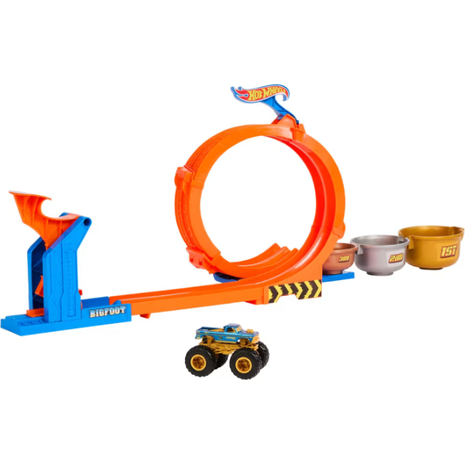 Hot Wheels Monster Trucks Πίστα Διεκδίκηση Κυπέλου Challenge Playset Όχημα Παιχνίδι (JBX64)