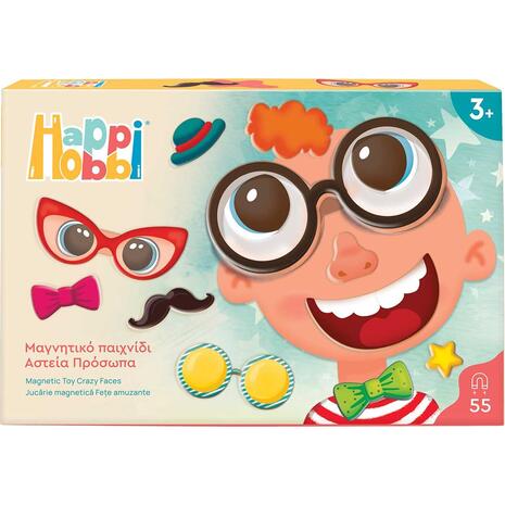 HappiHobbi Μαγνητικό παιχνίδι - Αστεία Πρόσωπα