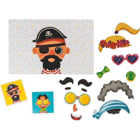 HappiHobbi Μαγνητικό παιχνίδι - Αστεία Πρόσωπα