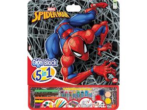 Giga Block Σετ Ζωγραφικής Spiderman 5 σε 1