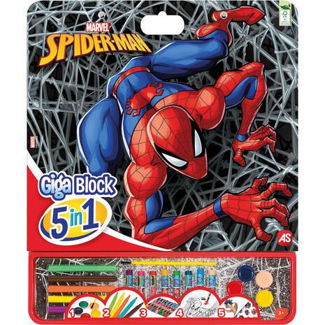 Giga Block Σετ Ζωγραφικής Spiderman 5 σε 1