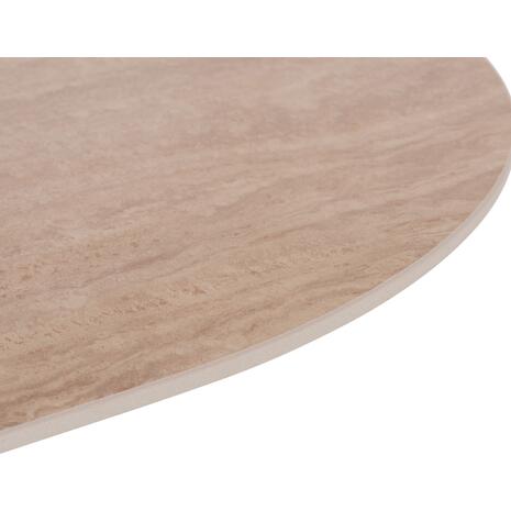 ΤΡΑΠΕΖΙ ΟΒΑΛ CATER HM18320 ΚΕΡΑΜΙΚΟ TOP ΟΨΗ ΤΡΑΒΕΡΤΙΝΑΣ-MDF ΒΑΣΗ 180x90x74Υεκ