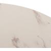 ΤΡΑΠΕΖΙ ΤΡΑΠΕΖΑΡΙΑΣ ROLLO HM9421.11 ΣΤΡΟΓΓΥΛΟ WHITE MARBLE Φ90x74Υεκ.