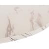 ΤΡΑΠΕΖΙ ΤΡΑΠΕΖΑΡΙΑΣ ROLLO HM9421.11 ΣΤΡΟΓΓΥΛΟ WHITE MARBLE Φ90x74Υεκ.