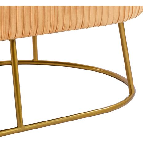 ΣΚΑΜΠΟ ΠΑΓΚΑΚΙ ALINAFE HM8635.09 ΑΠΟ ΧΡΥΣΟ ΒΕΛΟΥΔΟ ΜΕ ΧΡΥΣΗ ΒΑΣΗ 118Χ64Χ40,5Y εκ.