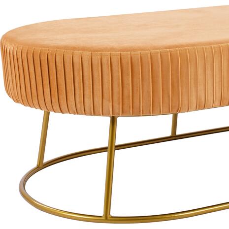 ΣΚΑΜΠΟ ΠΑΓΚΑΚΙ ALINAFE HM8635.09 ΑΠΟ ΧΡΥΣΟ ΒΕΛΟΥΔΟ ΜΕ ΧΡΥΣΗ ΒΑΣΗ 118Χ64Χ40,5Y εκ.