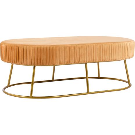 ΣΚΑΜΠΟ ΠΑΓΚΑΚΙ ALINAFE HM8635.09 ΑΠΟ ΧΡΥΣΟ ΒΕΛΟΥΔΟ ΜΕ ΧΡΥΣΗ ΒΑΣΗ 118Χ64Χ40,5Y εκ.