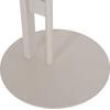 ΒΟΗΘΗΤΙΚΟ ΤΡΑΠΕΖΙ ΟΒΑΛ ALPER HM18328 MDF SONAMA--ΜΕΤΑΛΛΟ ΛΕΥΚΟ 50x50x51Υεκ.
