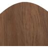ΒΟΗΘΗΤΙΚΟ ΤΡΑΠΕΖΙ ΟΒΑΛ ALPER HM18328 MDF SONAMA--ΜΕΤΑΛΛΟ ΛΕΥΚΟ 50x50x51Υεκ.