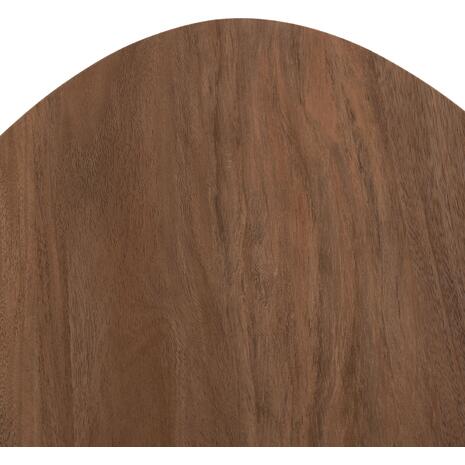 ΒΟΗΘΗΤΙΚΟ ΤΡΑΠΕΖΙ ΟΒΑΛ ALPER HM18328 MDF SONAMA--ΜΕΤΑΛΛΟ ΛΕΥΚΟ 50x50x51Υεκ.