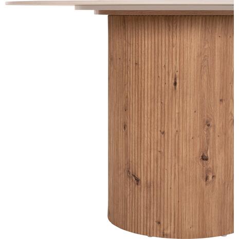 ΤΡΑΠΕΖΙ ΤΡΑΠΕZΑΡΙΑΣ TWIL HM18324 ΚΕΡΑΜΙΚΟ TOP ΟΨΗ ΤΡΑΒΕΡΤΙΝΑΣ-MDF ΒΑΣΗ Φ120x76Υεκ