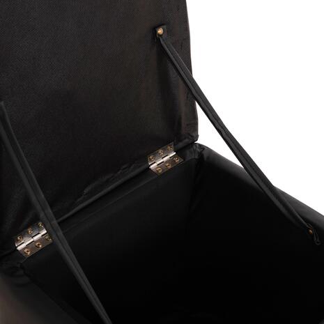 ΣΚΑΜΠΩ ΜΕ ΑΠΟΘΗΚΕΥΤΙΚΟ ΧΩΡΟ PU ΜΑΥΡΟ CUBE HM224.01 38x38x36.5Υεκ.