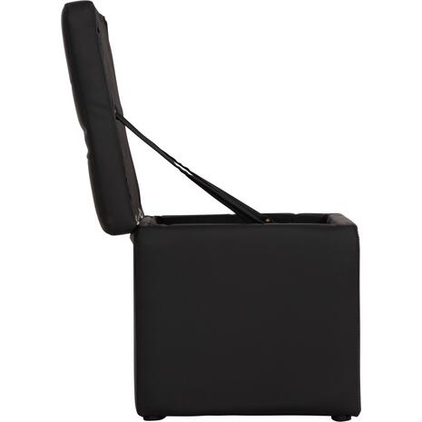 ΣΚΑΜΠΩ ΜΕ ΑΠΟΘΗΚΕΥΤΙΚΟ ΧΩΡΟ PU ΜΑΥΡΟ CUBE HM224.01 38x38x36.5Υεκ.