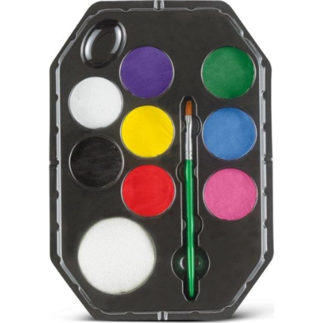 Χρώματα προσώπου Snazaroo Face Painting Rainbow σετ 8 χρώματα + πινέλο