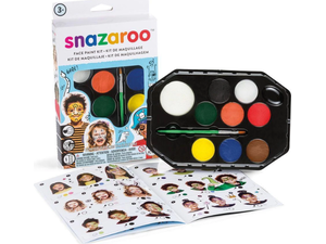 Χρώματα προσώπου Snazaroo Face Painting Adventure σετ 8 χρώματα + πινέλο