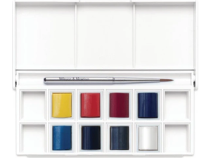 Κασετίνα Pocket Set Winsor & Newton Cotman Νερομπογιές με 8 χρώματα Skyscape & Πινέλο
