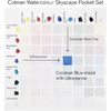 Κασετίνα Pocket Set Winsor & Newton Cotman Νερομπογιές με 8 χρώματα Skyscape & Πινέλο