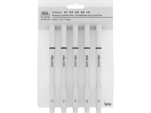 Μαρκαδοράκια σχεδίου Winsor & Newton Fineliner σετ 5 τεμαχίων (0.1 – 0.3 – 0.5 – 0.8 – 1.0 mm)