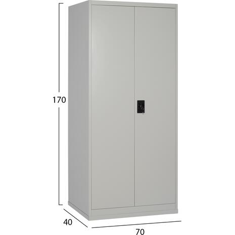 ΝΤΟΥΛΑΠΑ 2ΦΥΛΛΗ ΜΕΤΑΛΛΙΚΗ HRONDA HM5748.21 ME 3 ΡΑΦΙΑ & ΚΛΕΙΔΑΡΙΑ 70x40x170Υεκ.