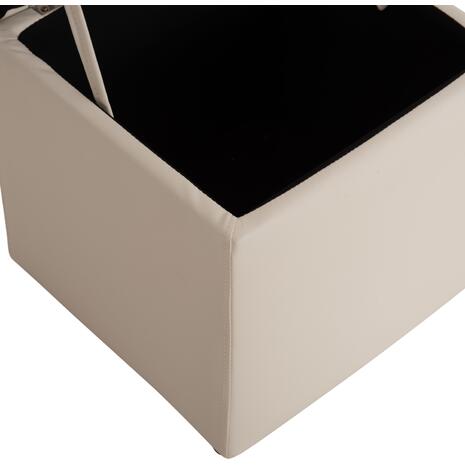 ΣΚΑΜΠΟ PRO CUBE HM224.02 PU ΜΕ ΑΠΟΘΗΚΕΥΤΙΚΟ ΧΩΡΟ- ΛΕΥΚΟ 38x38x36,5Υεκ.