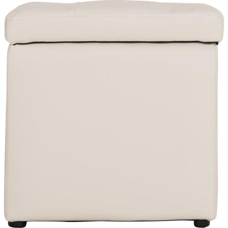 ΣΚΑΜΠΟ PRO CUBE HM224.02 PU ΜΕ ΑΠΟΘΗΚΕΥΤΙΚΟ ΧΩΡΟ- ΛΕΥΚΟ 38x38x36,5Υεκ.