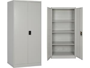 ΝΤΟΥΛΑΠΑ 2ΦΥΛΛΗ ΜΕΤΑΛΛΙΚΗ HRONDA HM5748.21 ME 3 ΡΑΦΙΑ & ΚΛΕΙΔΑΡΙΑ 70x40x170Υεκ.