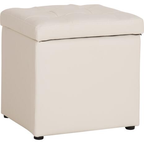 ΣΚΑΜΠΟ PRO CUBE HM224.02 PU ΜΕ ΑΠΟΘΗΚΕΥΤΙΚΟ ΧΩΡΟ- ΛΕΥΚΟ 38x38x36,5Υεκ.