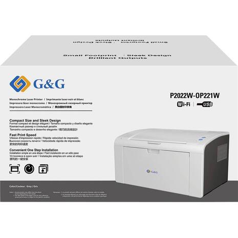 Εκτυπωτής laser G&G P2022W ασπρόμαυρος