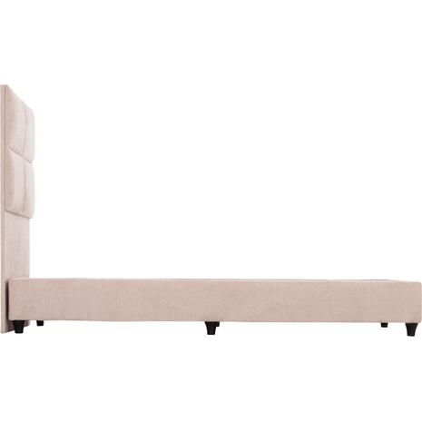 ΚΡΕΒΑΤΙ ΜΟΝΟ MILO HM652.32 ΜΠΕΖ TEDDY ΥΦΑΣΜΑ ΓΙΑ ΣΤΡΩΜΑ 90x200εκ
