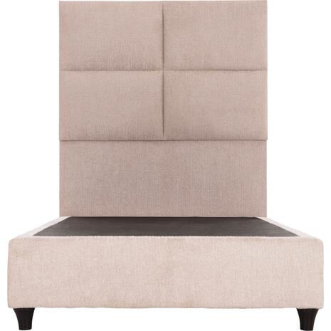 ΚΡΕΒΑΤΙ ΜΟΝΟ MILO HM652.32 ΜΠΕΖ TEDDY ΥΦΑΣΜΑ ΓΙΑ ΣΤΡΩΜΑ 90x200εκ
